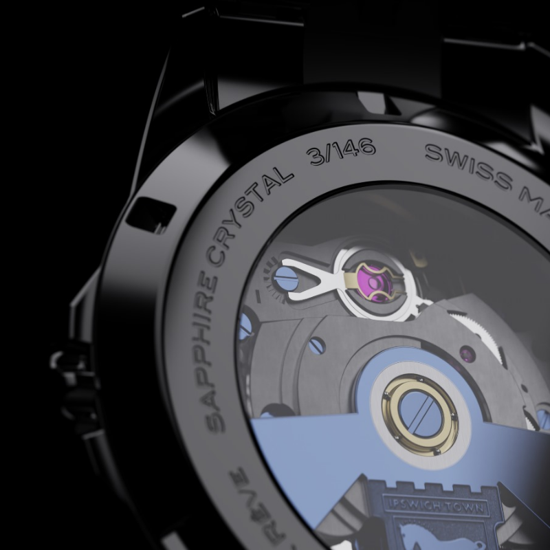 Reve x Ipswich back of the watch watch – no3 back